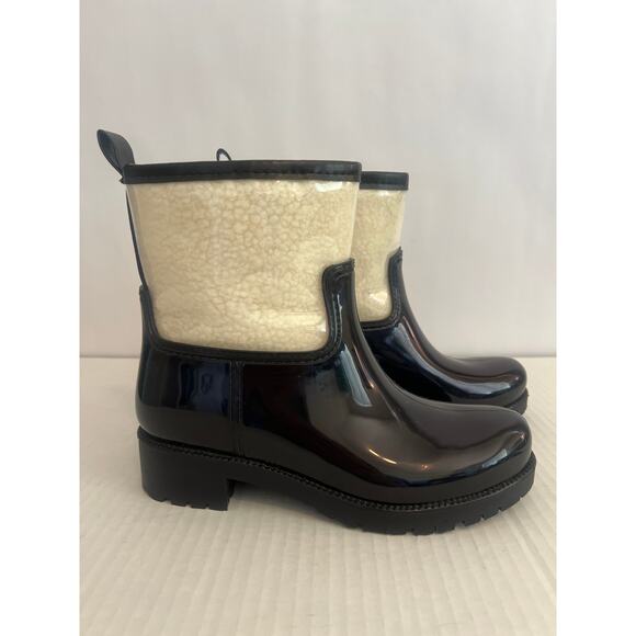 Charter Club Trudyy Water Resistant Rain Boots Black with Sherpa Fleece Size 8 - Picture 4 of 13